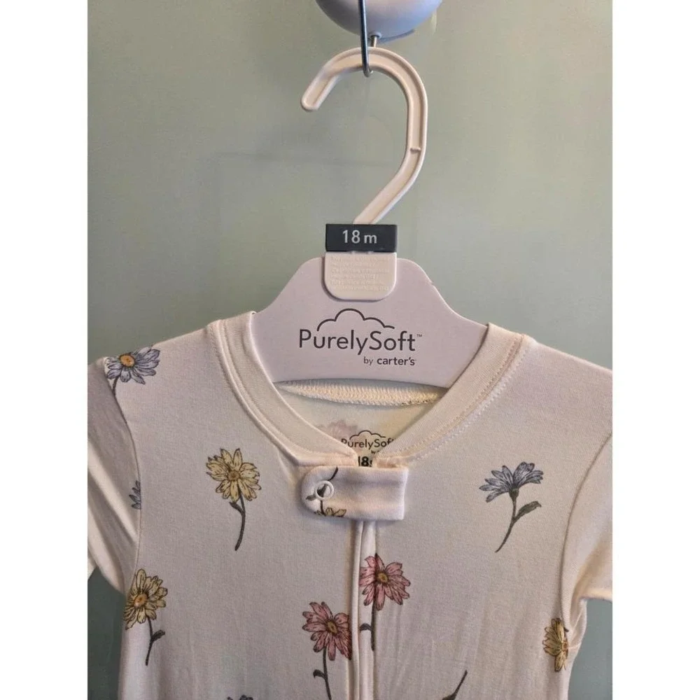 Carter's baby girl purely soft‎ pajamas size 18 mos